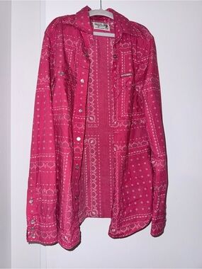 Hysteric Glamour Red Bandana Print Shirt